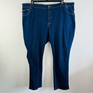 Woman Within Dark Wash Denim Jeans Size 24W Tall